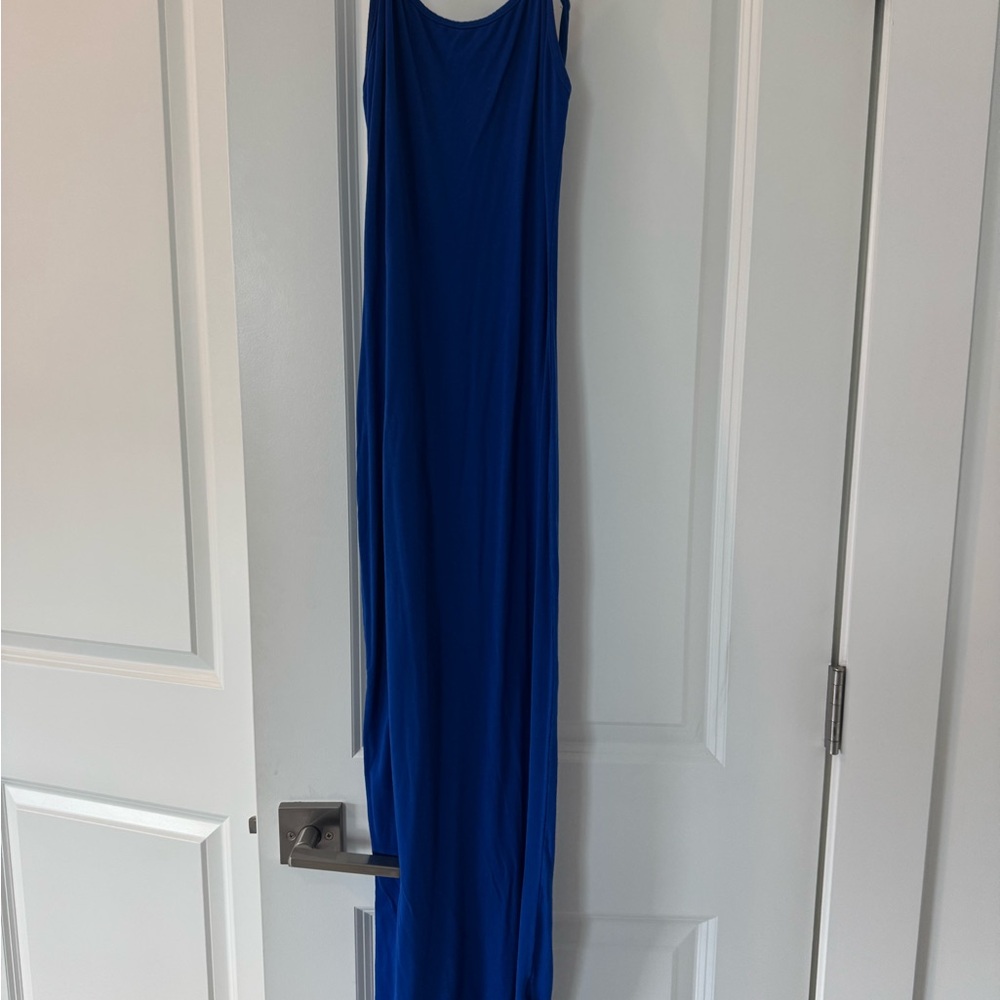 Elegant Blue Maxi Dress